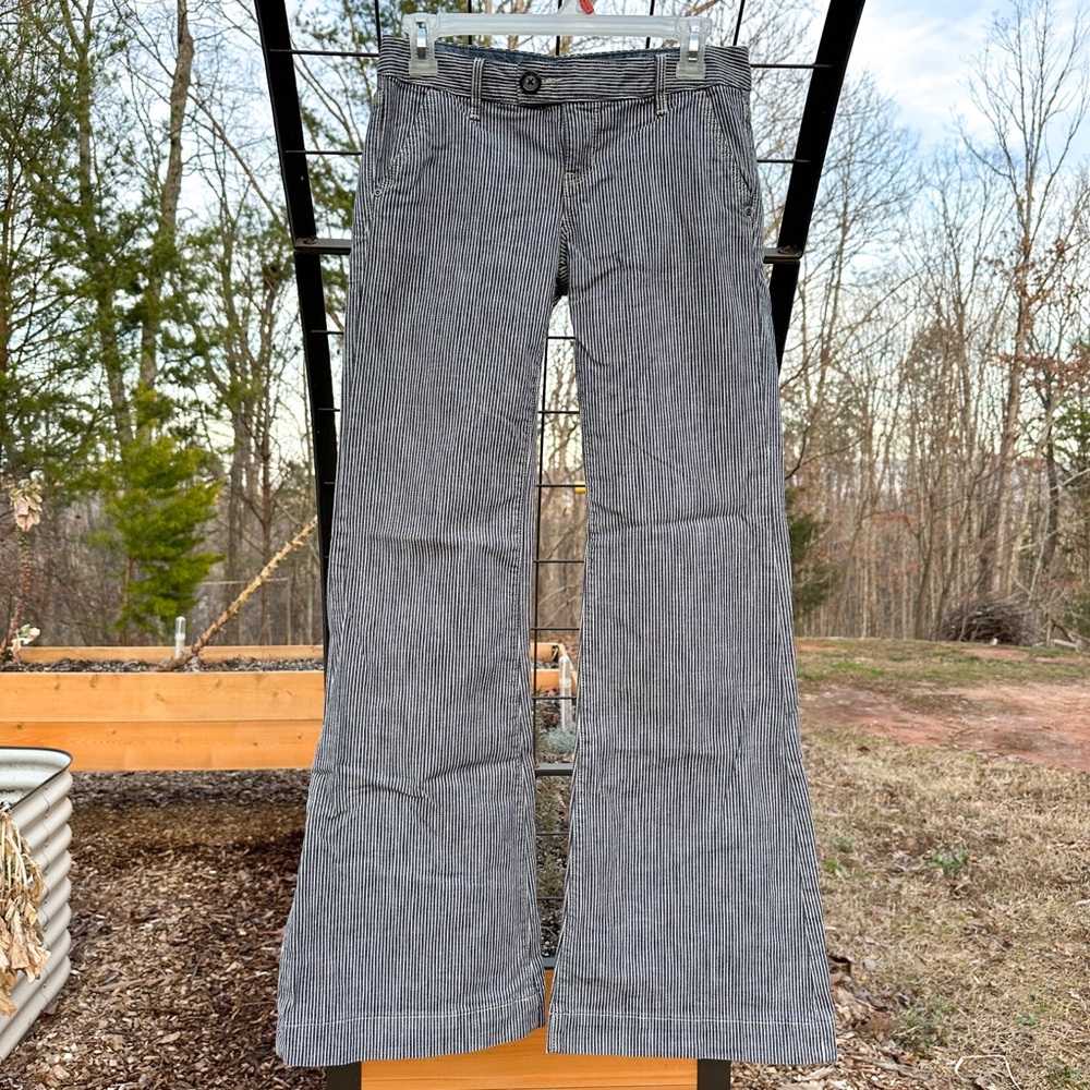 GAP Limited Edition Railroad Stripe Flare Jeans
